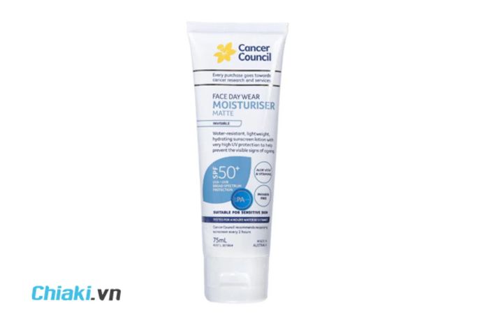 Kem Chống Nắng Chống Nước Cancer Council Face Day Moisturizer