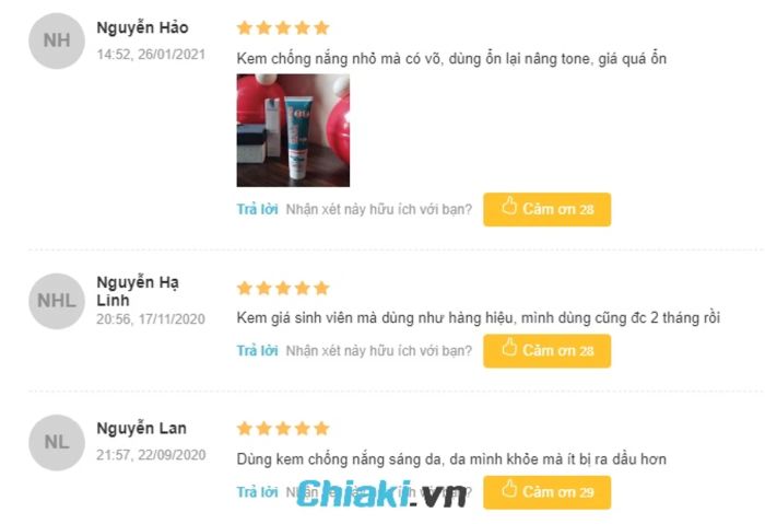 Đánh giá về Kem chống nắng giá rẻ cho tuổi dậy thì từ Nga nâng tone