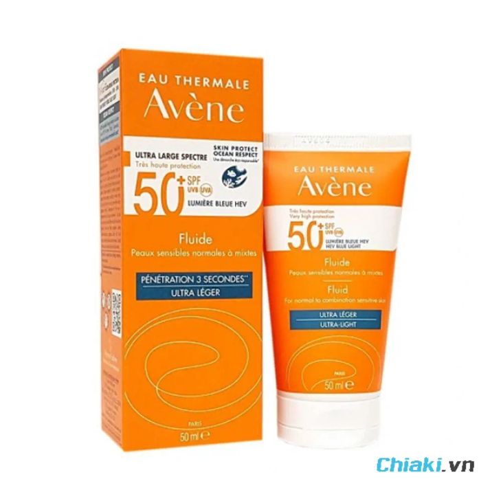 Kem chống nắng Avene Very High Protection Fluide SPF50+