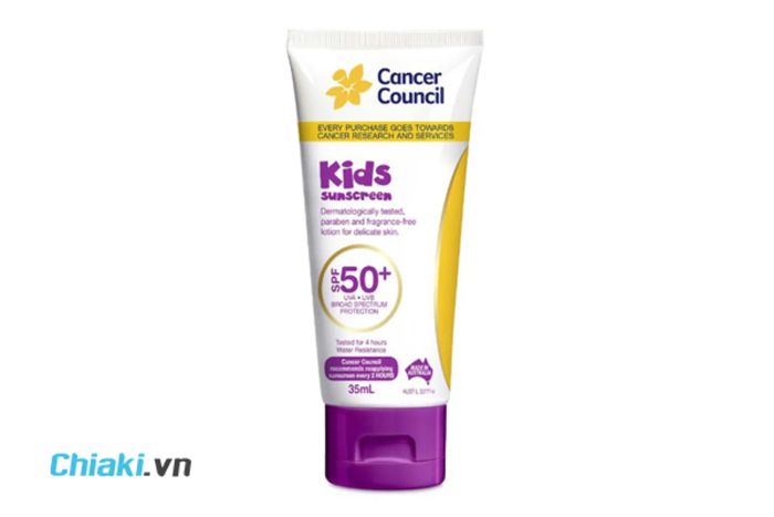 Kem Chống Nắng Dành Cho Trẻ Em Cancer Council Kids SPF50+