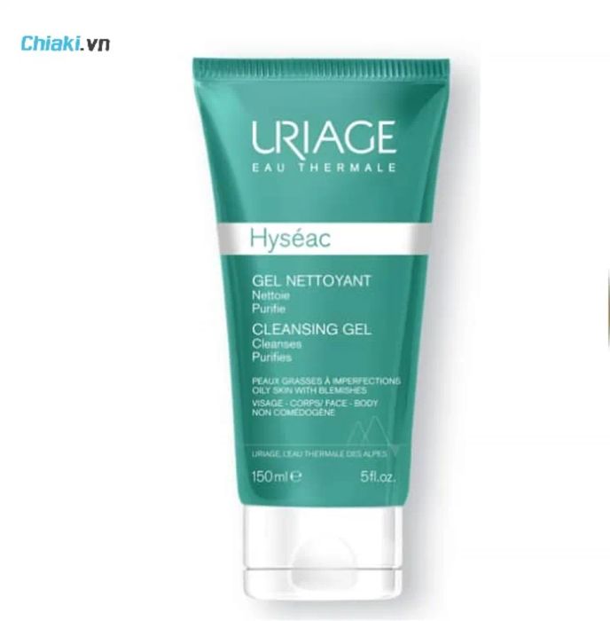 Sữa rửa mặt dành cho da khô dầu mụn Uriage Hyséac Cleansing Gel