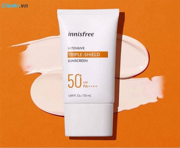 Kem chống nắng Innisfree Triple Shield SPF 50 cho học sinh