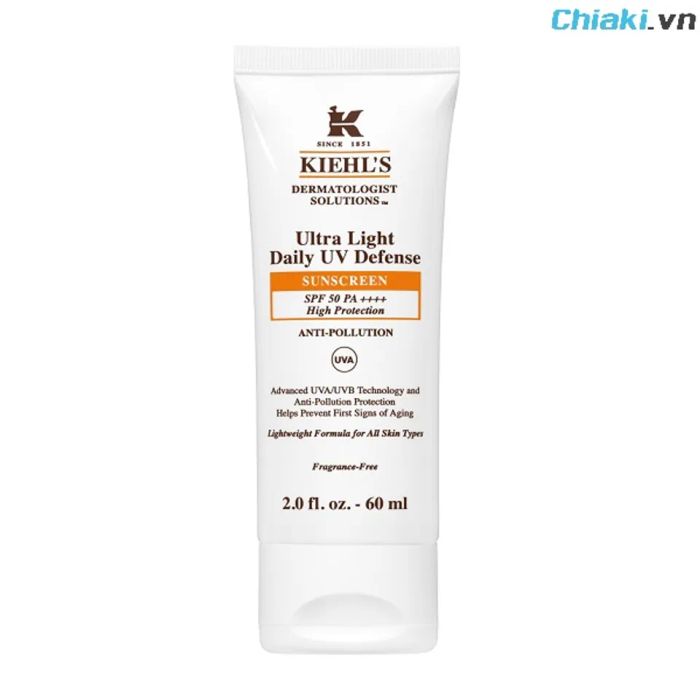 Chống nắng Kiehl’s Ultra Light Daily UV Defense Sunscreen SPF50 PA+++