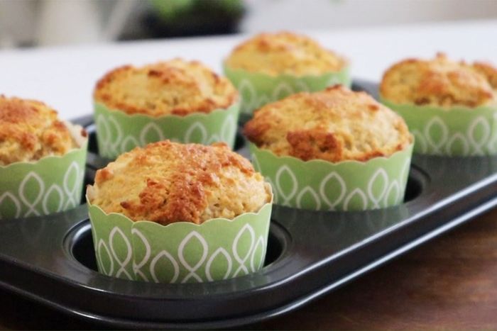 Hướng dẫn làm bánh muffin táo giảm cân độc đáo