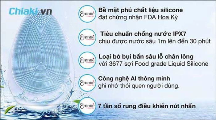 Đánh giá về công nghệ của máy rửa mặt Emmie