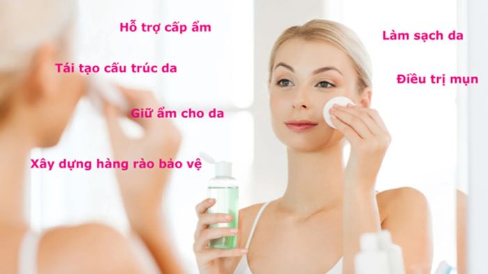 Sử dụng toner giúp da luôn trẻ trung và sảng khoái hơn.