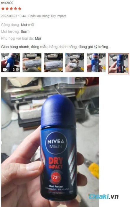 Nhận Xét Về Lăn Khử Mùi Nivea Nam Giúp Da Khô Thoáng