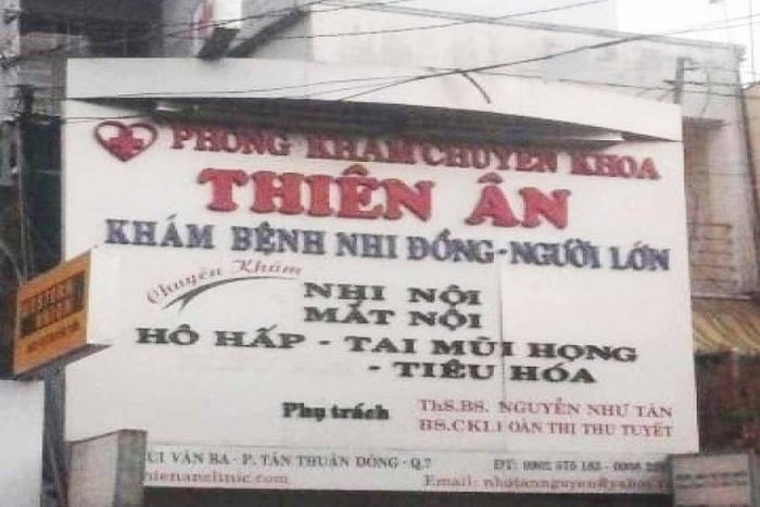 Phòng khám nhi Thiên Ân quận 7