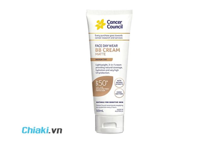 Kem chống nắng kiêm kem nền Cancer Council BB Cream Light Tint