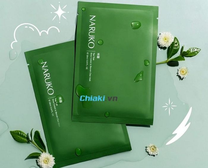 Mặt nạ trị mụn tràm trà Naruko Tea Tree