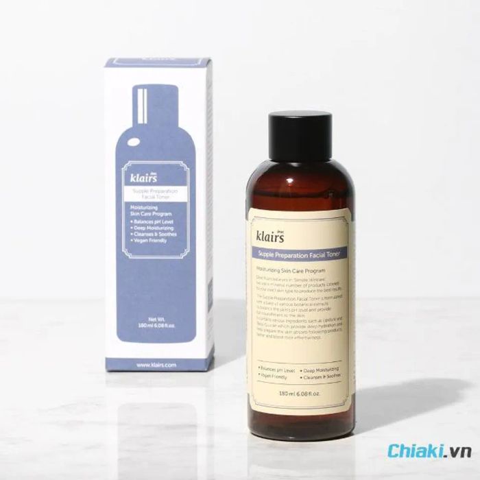 Toner không cồn dành cho da khô Dear Klairs Supple Preparation Facial