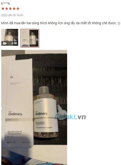 <em>Review Toner AHA The Ordinary Glycolic Acid 7% giúp cải thiện nếp nhăn</em>