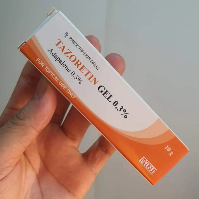 Gel trị mụn ẩn Tazoretin 0.3%