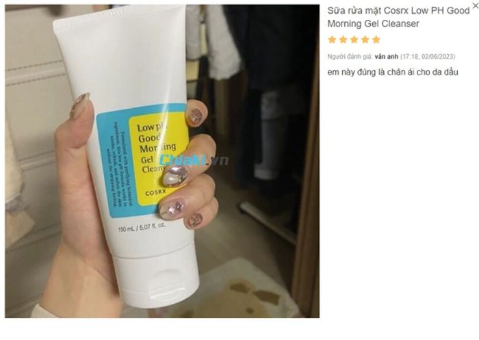 review Sữa rửa mặt trắng da cho nam Cosrx Low PH Good Morning Gel Cleanser