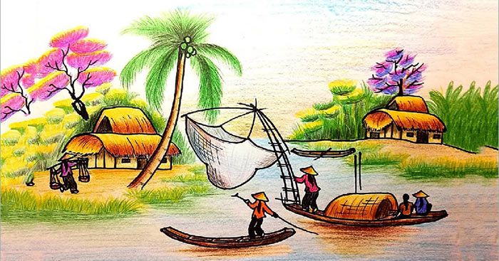 Viết đoạn văn mô tả cảnh đẹp ở quê hương
