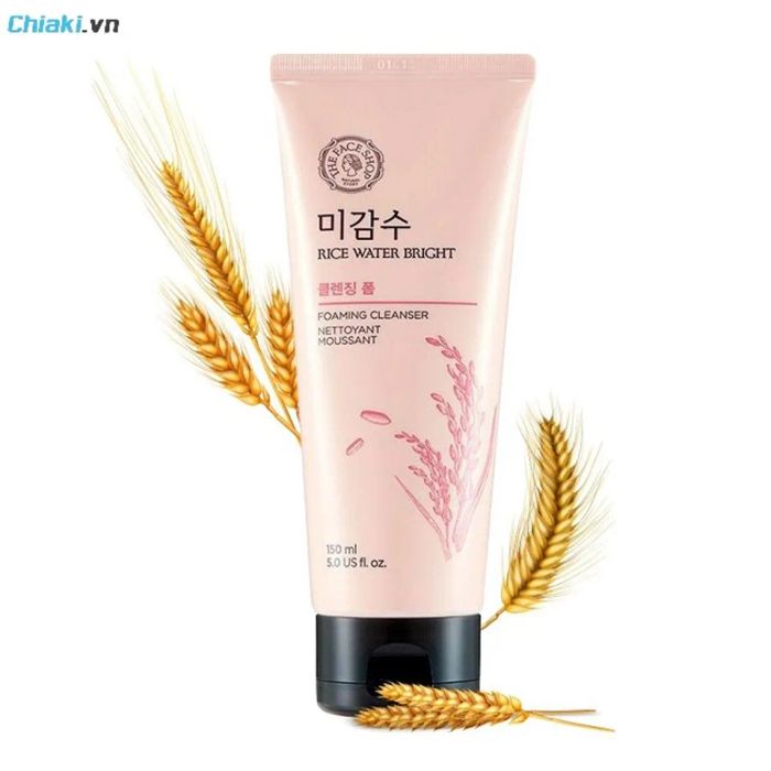 Sữa rửa mặt cho nam da thường The Face Shop Rice Water Bright