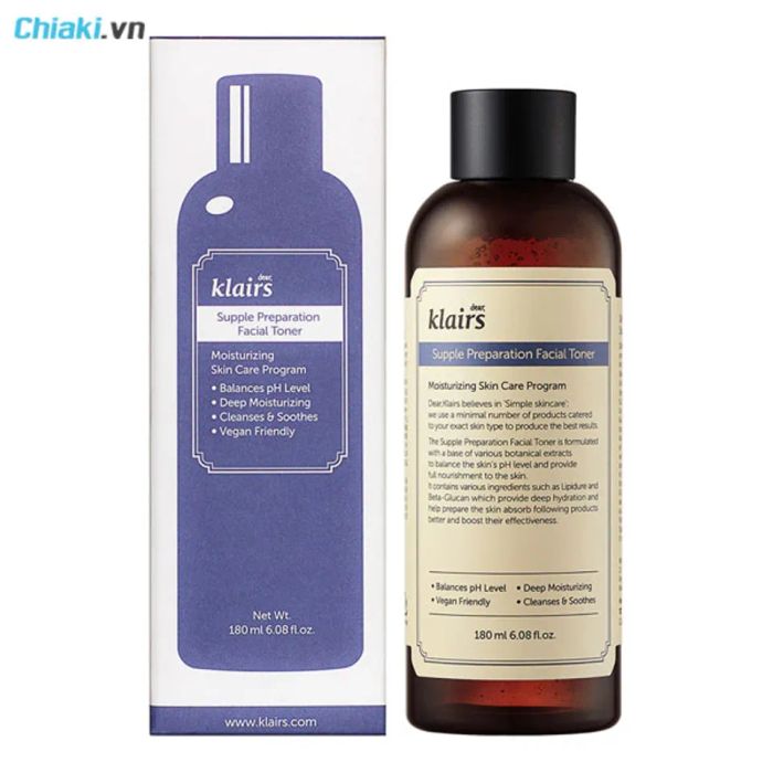 Toner Klairs Supple Preparation Facial có mùi, phù hợp cho tuổi dậy thì