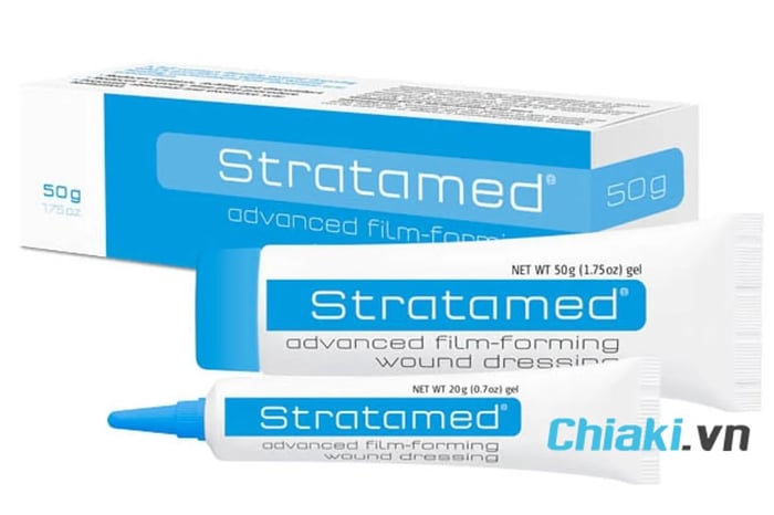 Gel trị sẹo rỗ mụn Stratamed của Thụy Sĩ