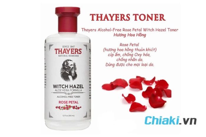 Toner Thayers se khít lỗ chân lông cho da nhạy cảm