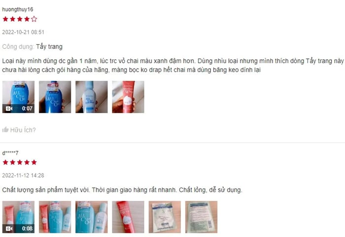 Review về dầu tẩy trang Senka All Clear Oil cho da dầu Nhật Bản