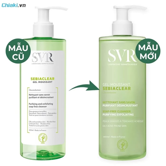 Sữa rửa mặt cho da dầu mụn, nhạy cảm SVR Sebiaclear