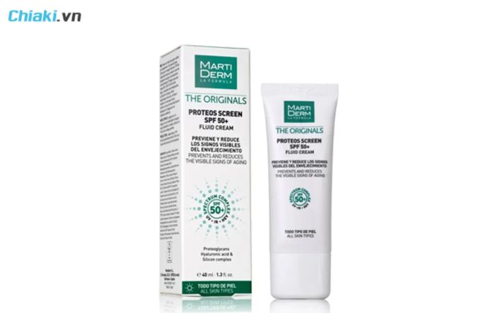 kem chống nắng kiềm dầu Martiderm Proteos Screen Fluid