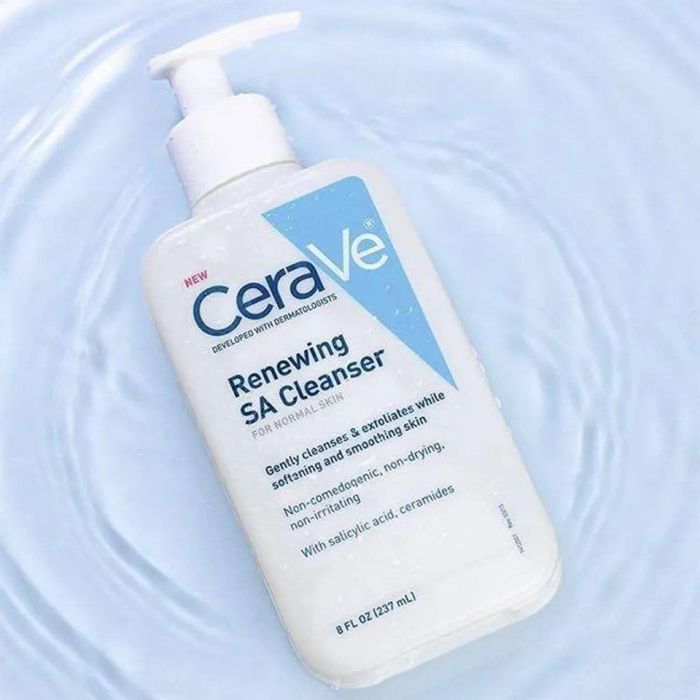 Sữa rửa mặt trị mụn cho học sinh cấp 2 Cerave Renewing Gentle SA Cleanser