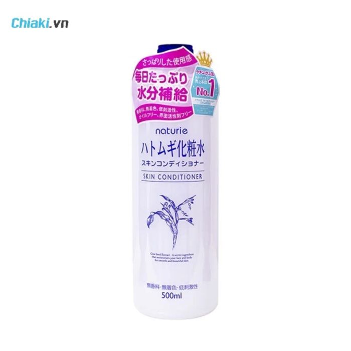 Toner cho da nhạy cảm mụn ẩn Naturie Hatomugi Skin Conditioner