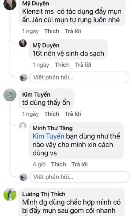 Đánh giá Klenzit MS từ người dùng