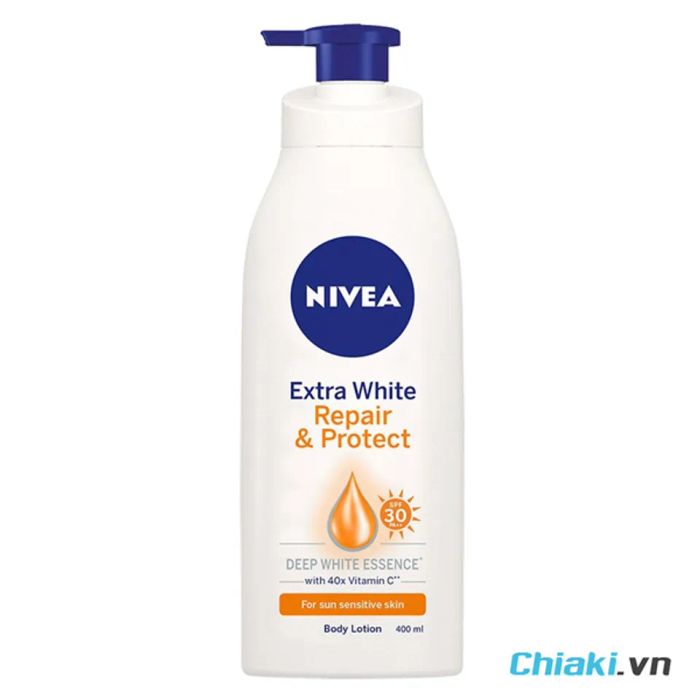 Sữa dưỡng thể trắng da Nivea chống nắng hiệu quả