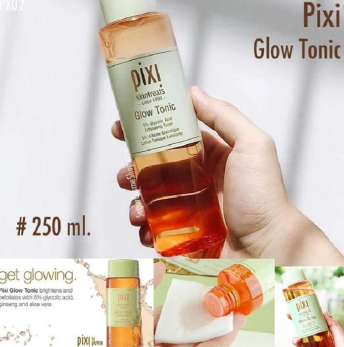 Nước hoa hồng tẩy da chết Pixi Glow Tonic 5% AHA