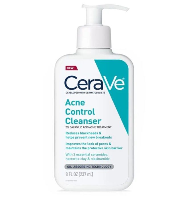 Sữa rửa mặt CeraVe cho da dầu mụn - CeraVe Acne Control Cleanser