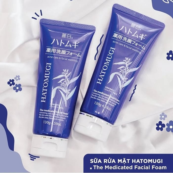 Sản phẩm Sữa rửa mặt dành cho da dầu Hatomugi The Medicated Facial Foam