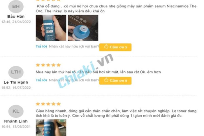 Toner se khít lỗ chân lông cho da mụn của Paula's Choice từ người sử dụng