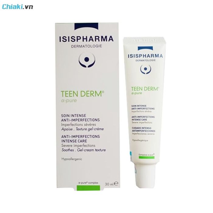 Kem trị mụn thâm của Pháp Isis Pharma Teen derm Alpha Pure