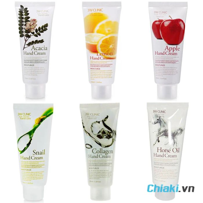 Kem dưỡng tay Hàn Quốc 3W Clinic Hand Cream có nhiều lựa chọn phiên bản cho bạn