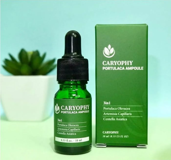 Serum chăm sóc da mụn Hàn Quốc Caryophy Portulaca Ampoule