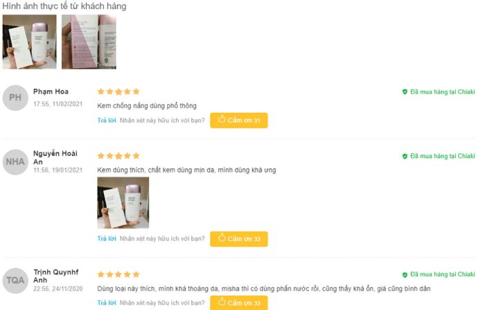 review kem chống nắng cho da thường của Missha