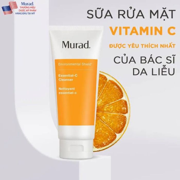 Sữa rửa mặt ngừa mụn kiềm dầu Murad Essential C-Cleanser