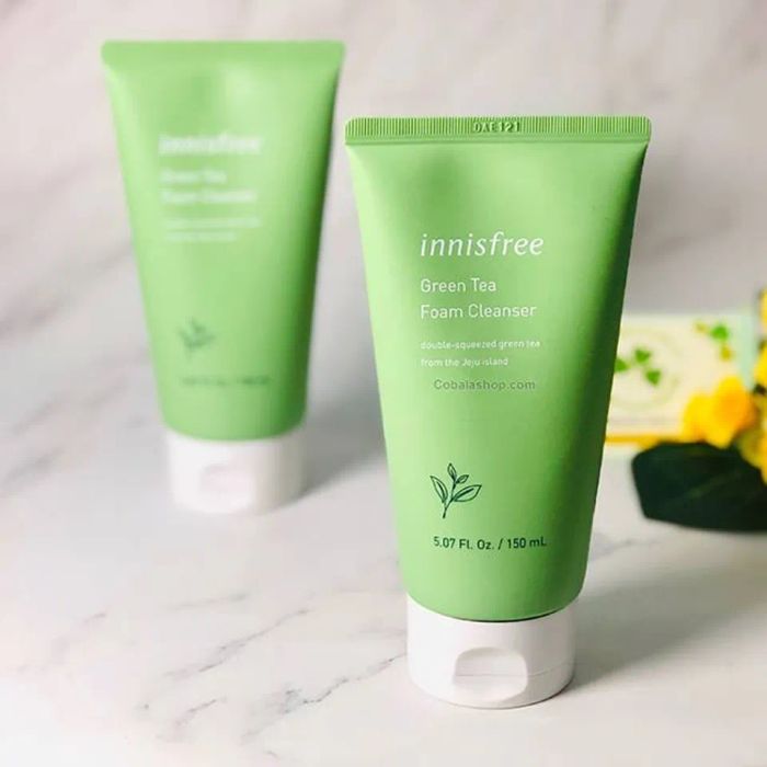 Sữa rửa mặt không bọt Hàn Quốc Innisfree Green Tea Morning Cleanser không tạo bọt