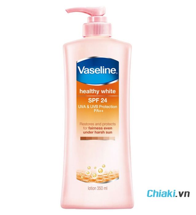 Sản phẩm sữa dưỡng thể trắng da Vaseline SPF 24 PA++ chống nắng