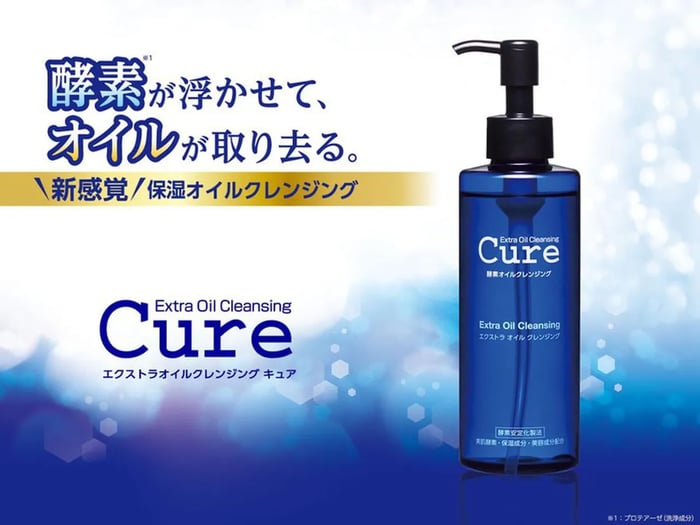 Dầu tẩy trang dịu nhẹ Cure Extra Oil Cleansing của Nhật