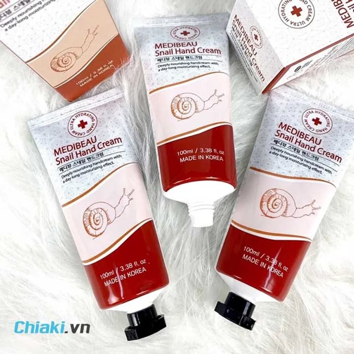 Kem dưỡng da tay ốc sên Hàn Quốc Medibeau Snail Hand Cream