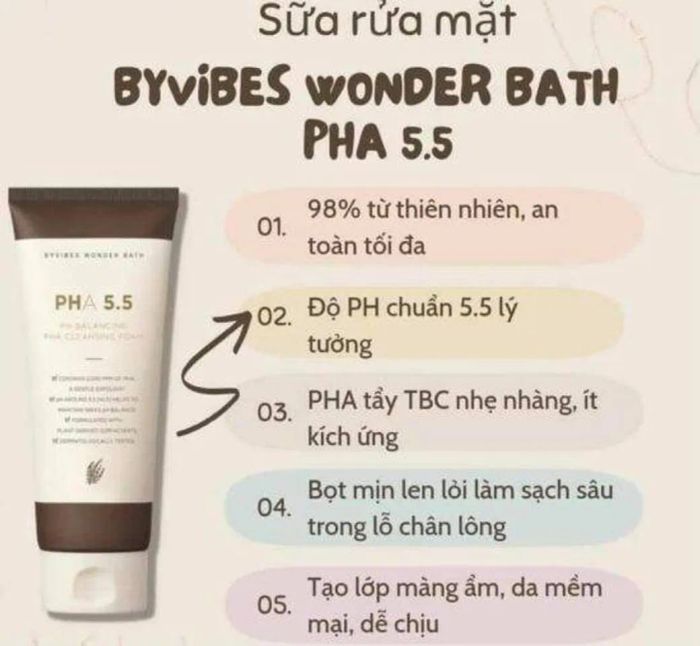 Đánh giá sữa rửa mặt PHA 5.5: làm sạch da, cân bằng độ ẩm với pH 5.5