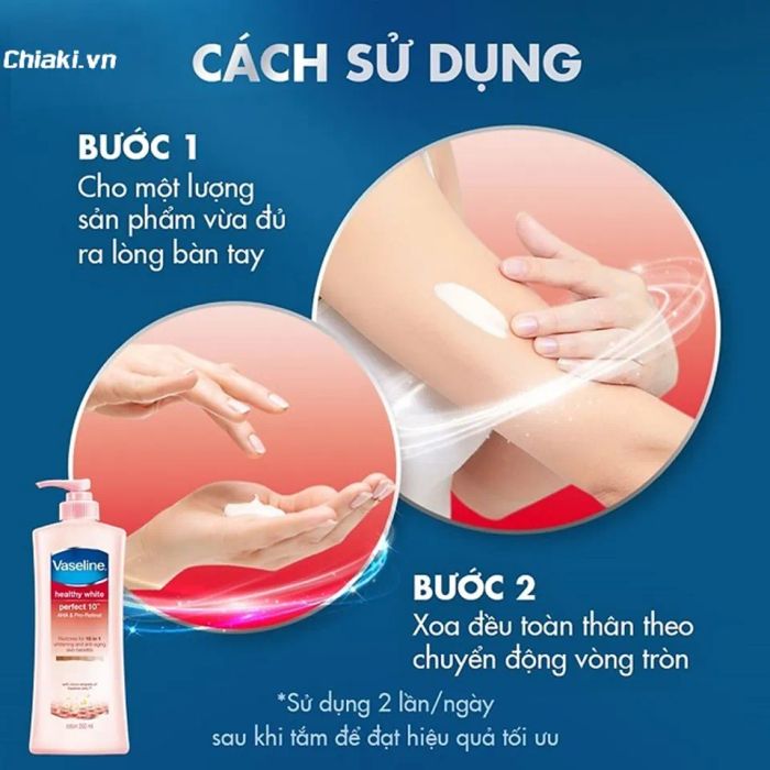 Cách dùng sữa dưỡng thể trắng da hiệu quả