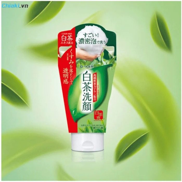 Sữa rửa mặt trắng da cho nam trà xanh Rohto Shirochasou Green Tea Nhật Bản