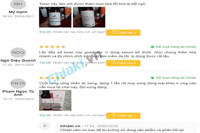 Đánh giá Toner Hàn Quốc GoodnDoc AC Control Blemish dành cho da mụn