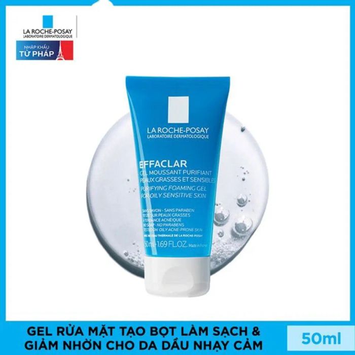 Sản phẩm là Sữa Rửa Mặt La Roche Posay Effaclar Purifying Foaming Gel chuyên trị mụn ẩn