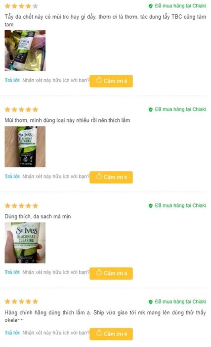 Review Sữa rửa mặt trị mụn đầu đen St.Ives Blackhead Clearing Green Tea