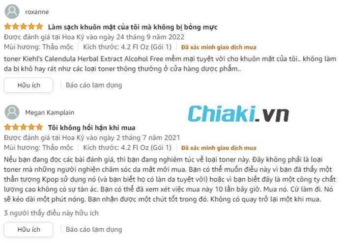 Đánh giá Toner Kiehl’s hoa cúc dành cho da dầu mụn tuổi dậy thì